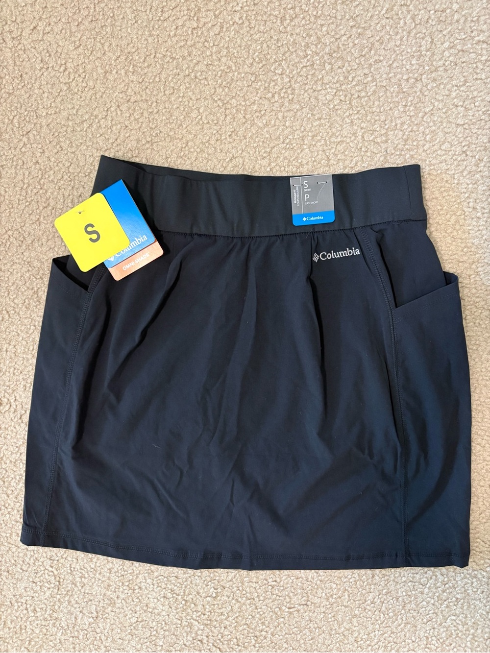 NWT Columbia Women's Black Active Skort with Pockets Size S